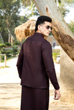Plum Kurta Trouser with Waistcoat