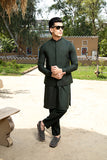 Bottle Green Kurta Trouser with Waistcoat