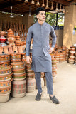 Grey Kurta Trouser with Waistcoat