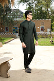 Bottle Green Kurta Trouser
