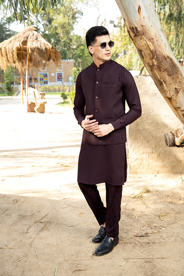 Plum Waistcoat