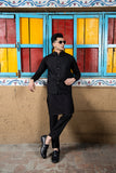 Black Kurta Trouser with Waistcoat