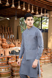 Grey Kurta Trouser with Waistcoat
