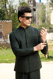 Bottle Green Kurta Trouser with Waistcoat
