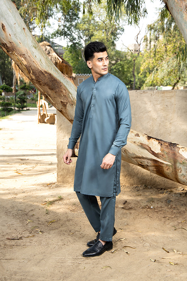 Pacific Blue Kurta Trouser