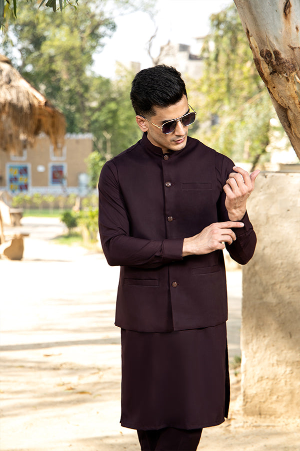 Plum Waistcoat
