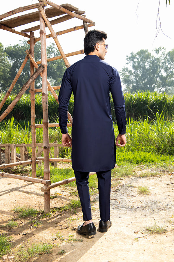 Navy Blue Kurta Trouser