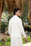 Boski Off White Kurta Trouser with Waistcoat
