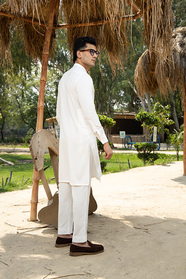 Boski Off WHite Kurta Trouser