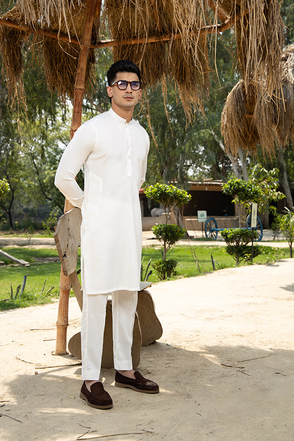 Boski Off WHite Kurta Trouser