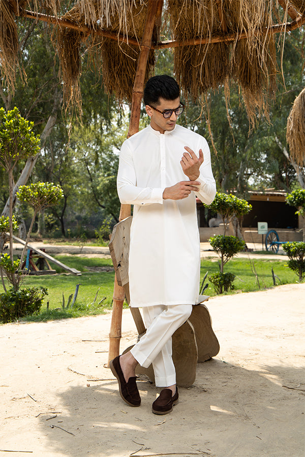 Boski Off WHite Kurta Trouser